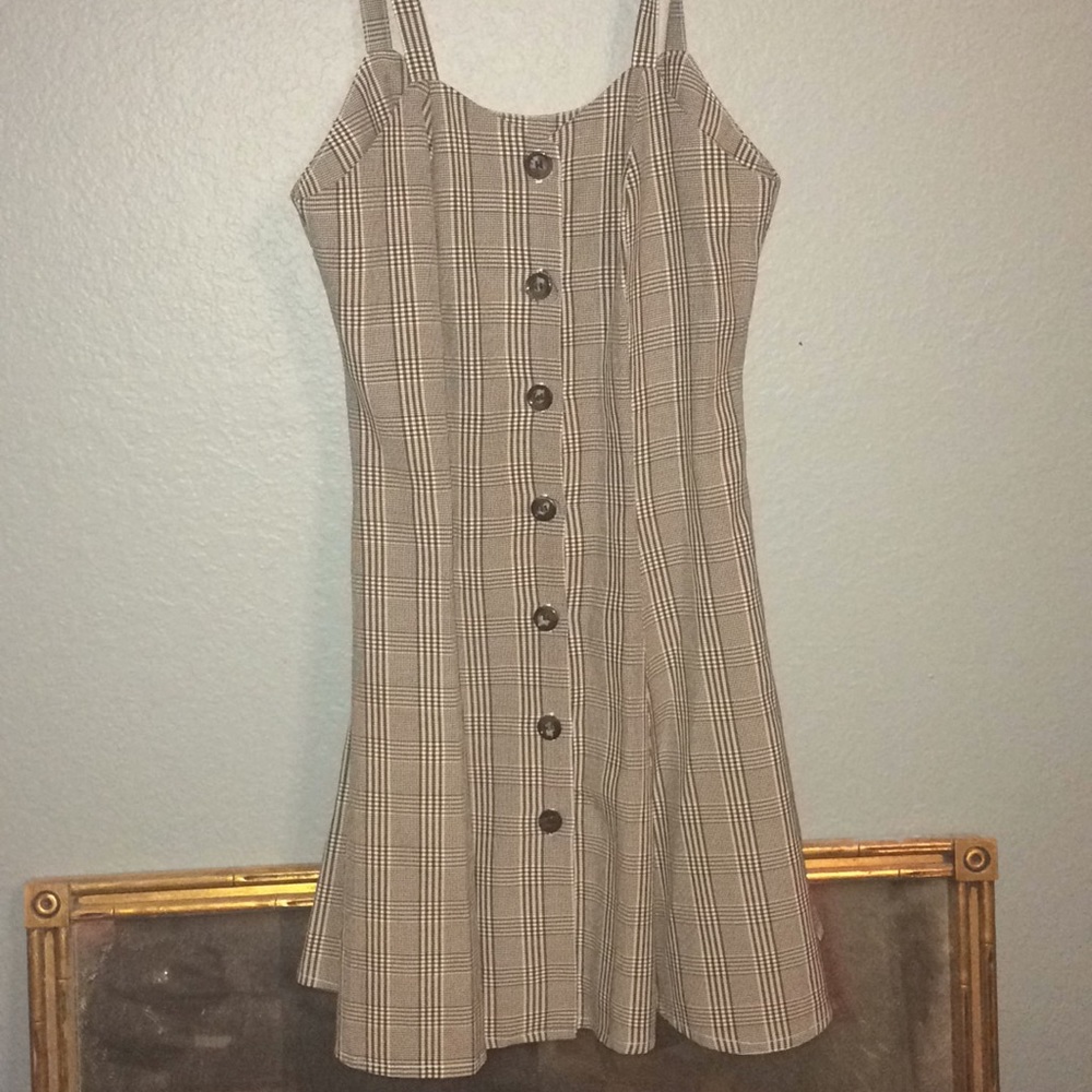 Vintage school girl plaid dress